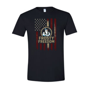 Frosty Freedom Distressed Flag T-Shirt