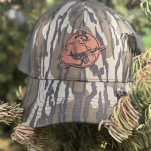 Frosty Firearms Leather Patch Mossy Oak Camo Hat