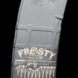 Frosty Firearms Custom Mag — Full Frosty Firearms Logo