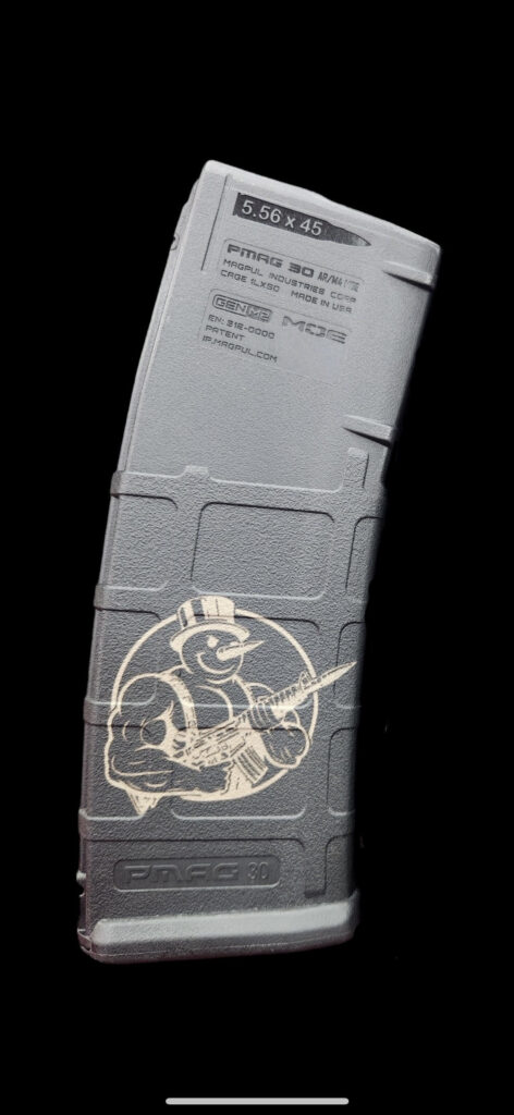 Frosty Firearms Custom Mag — Snowman Logo