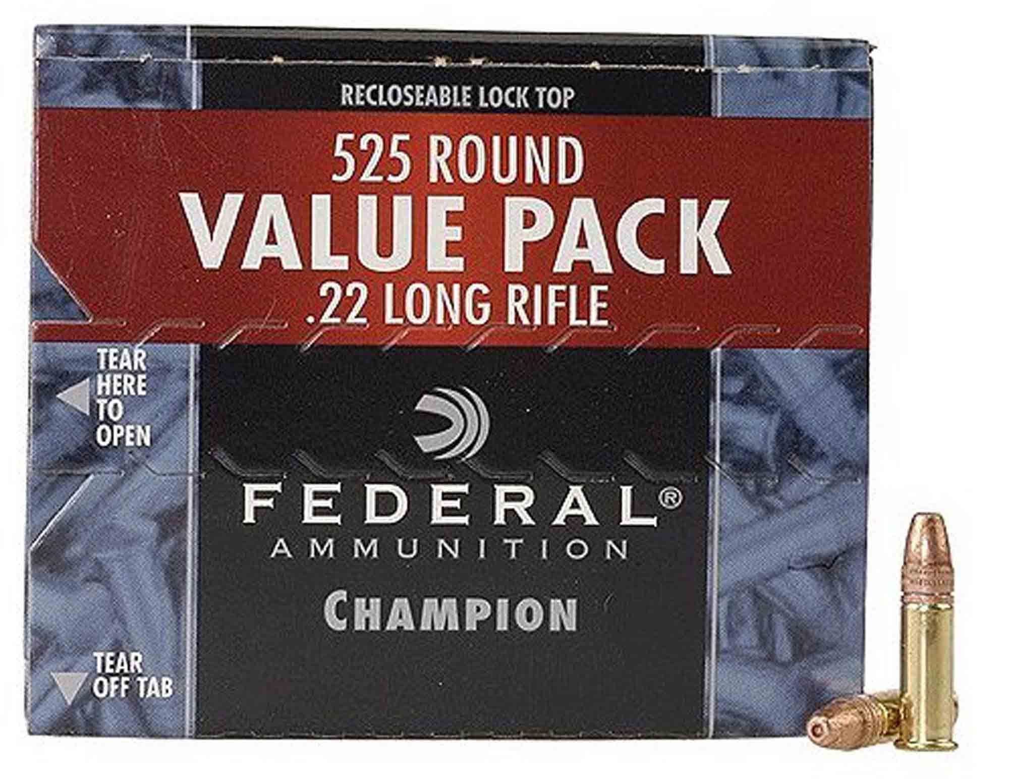 .22 LR Ammo by Federal Champion - 36gr LHP 525 ROUNDS - Image 2