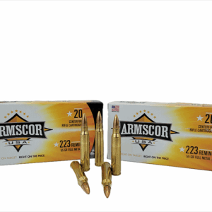 .223 Rem Ammo 55 Grain FMJ Armscor USA