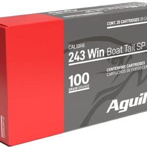 .243 WINCHESTER – 100 GRAIN – BTSP - AGUILA – INTERLOCK®