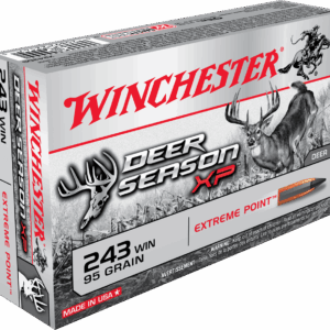 .243 Winchester 95-Grain Rifle Ammunition - 20 Rounds Winchester Deer Season XP