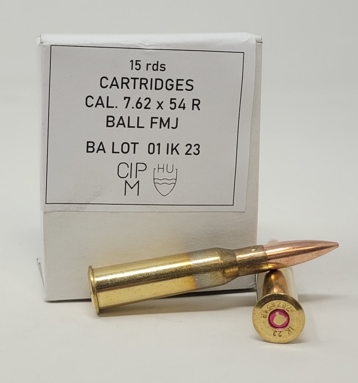 7.62X54R – 170 GRAIN – M30 BALL – FMJ 15 Round Box - Image 2