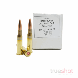 7.62X54R – 170 GRAIN – M30 BALL – FMJ 15 Round Box