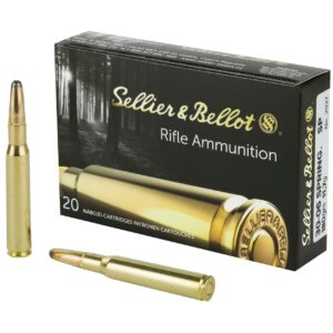 .30-06 Springfield 20 ROUNDS Sellier & Bellot (S&B) SB3006B Soft Point SP 180 Grain