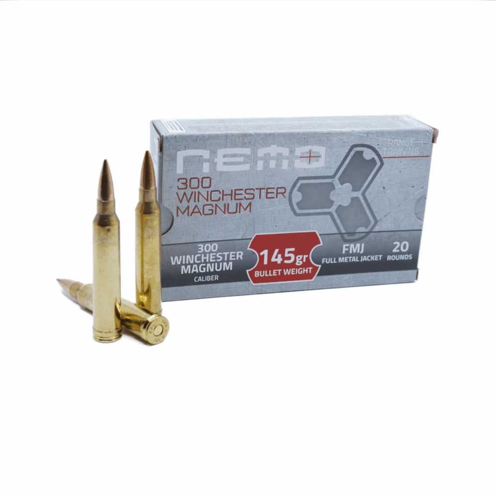 .300 Win Mag 145 Grain Full Metal Jacket Nemo Arms by PPU