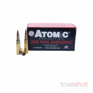 .308 WIN – 175 GRAIN – SUBSONIC – HPBT - ATOMIC AMMO 50 Round Box