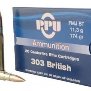 .303 British Ammunition 174 Grain Full Metal Jacket 20 rounds Prvi PPU PP303F