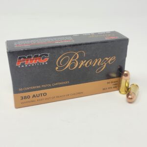.380 Auto PMC Ammunition 90 Grain Full Metal Jacket 50 rounds