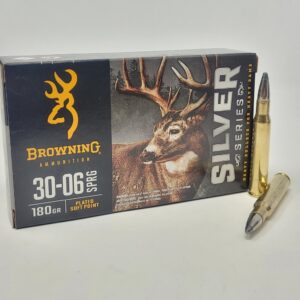30-06 Browning Ammunition Silver Series 180 Grain Plated Soft Point 20 Rounds