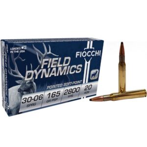 30-06 Springfield Fiocchi Ammunition FI3006C 165 Grain Soft Point 20 Rounds