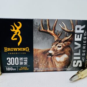 300 Win Mag Browning Ammunition Silver Series 180 Grain Plated Soft Point 20 Rounds