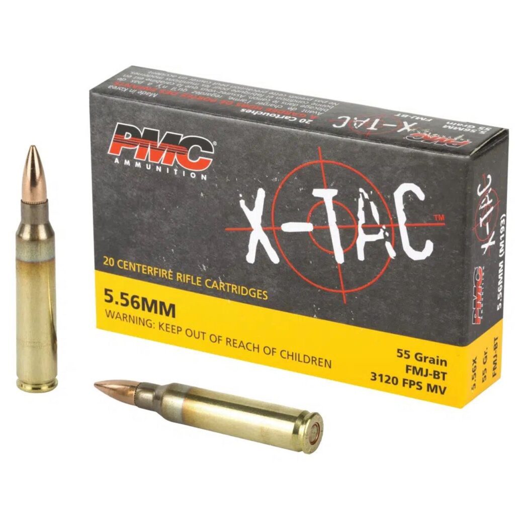 5.56x45mm – 55 Grain – FMJBT - PMC – X-TAC