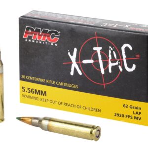 5.56X45MM – 62 GRAIN – PMC – X-TAC – FMJ