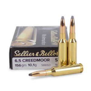 6.5 Creedmoor, SP, 156 Gr, 20 Round Box - Sellier & Bellot SB65D Rifle Ammo