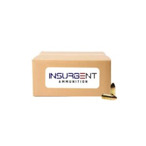 9mm 115gr FMJ INSURGENT Ammunition – 500 round Bulk Pack
