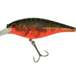 Berkley FFSH5M-RT Flicker Shad Crankbait, 2", 3/16oz, Red Tiger, Floating