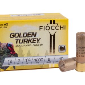 FIOCCHI GOLDEN TURKEY 12GA 3" 1-3/4OZ #5 10RD