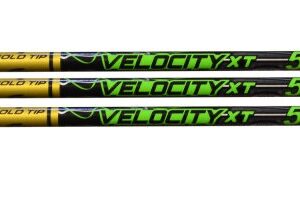 Gold Tip Hunter Arrows Velocity XT 500 with Raptor Vane (Pack of 6)