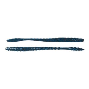 Googan Baits GSS-BLB Slim Shake Worm, Black Blue Flake