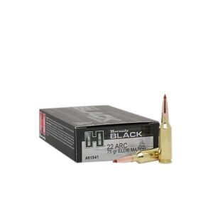 Hornady Black Rifle Ammunition 22 Arc 75 gr ELD Match 20/ct