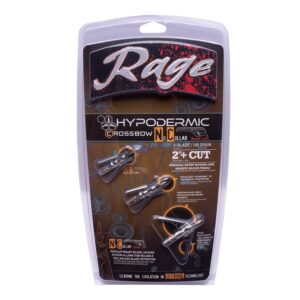 Rage Hypodermic NC Mechanical, 2-Blade, 100 Grain Broadheads, 3 Pack