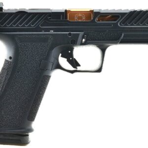 Shadow Systems DR920 Elite Pistol - Black | 9mm | 5" Spiral Fluted Bronze Match Barrel (Threaded) | 17rd | Tritium Sights | W/ Optic Cut | Weight-Optimizing Window Cut