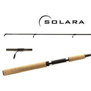 Shimano Solara Spinning Rod 6', 2 Pc, Fast, Med, 1/8-1/2 oz Lures, 8 Lb - 12 Lb Line, 4 S.S. Guides Cork Grip