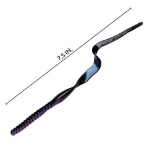 Yum Ribbontail Worm, 7 1/2", Tequila Sunrise, Floating,12/Bag Soft Plastic