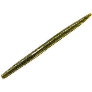 Yum YDG608 Dinger Soft Plastic Worm 6", Green Pumpkin,6/Bag