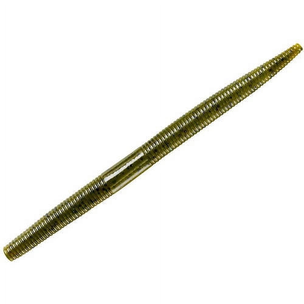 Yum YDG608 Dinger Soft Plastic Worm 6", Green Pumpkin,6/Bag