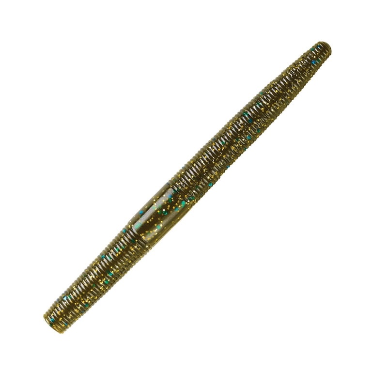 Yum Dinger Soft Plastic Worm 5", Camo, 8 bag