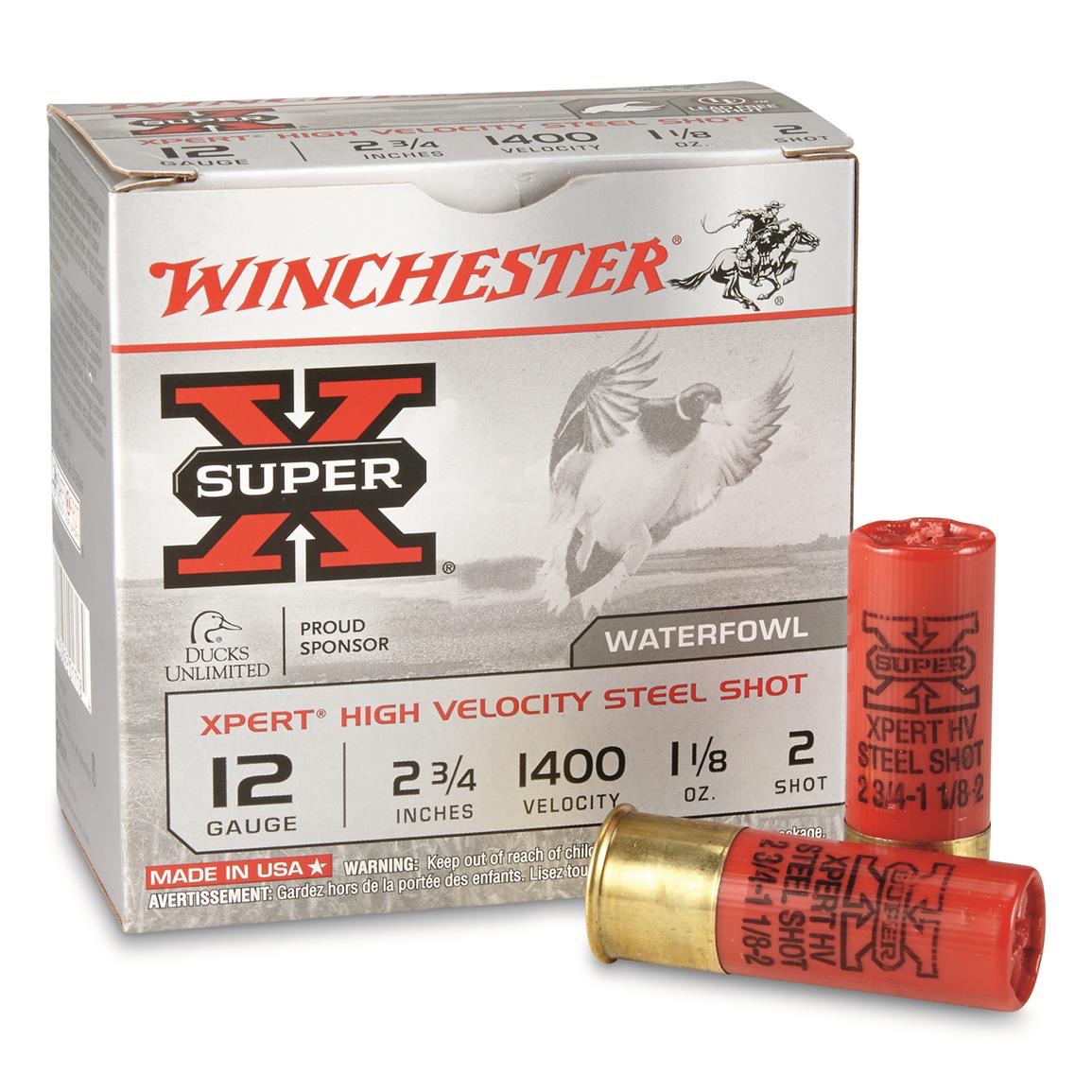 Winchester Super-X Xpert Hi-Velocity Waterfowl Steel Shotshells (12 Gauge & 20 Gauge) - Image 21