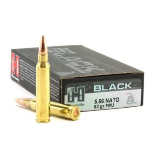 Hornady Black Rifle Ammunition 5.56mm NATO 62 gr FMJ 3060 fps 20/ct