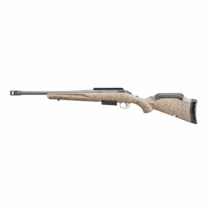 Ruger American Rifle Gen II Ranch .450 Bushmaster 3rd Magazine 16.1\" 11/16x24 Threaded Barrel FDE Splatter Stock