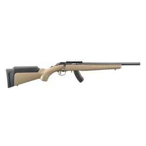 Ruger American Rimfire Rifle .22 WMR 15rd Magazine(1) 16\" Threaded Barrel FDE Synthetic Stock