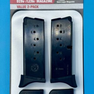 Ruger Handgun Magazine for LC9 & LC9S Black 9mm Luger 7/rd 2/ct