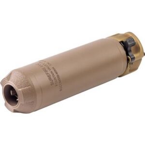 Surefire SOCOM Mini4 Suppressor 5.56/.223 1.5" Diameter 5.5" Length Fast Attach FDE
