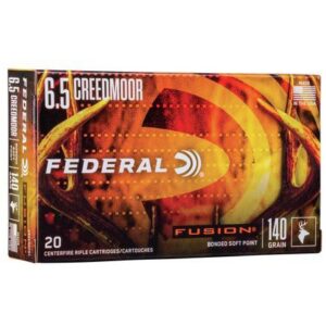 Federal Fusion Rifle Ammunition 6.5 Creedmoor 140 gr. BTSP Fusion 20/ct