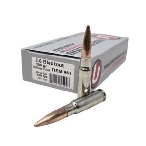 Underwood Subsonic Rifle Ammunition 8.6 Blackout 300gr HPBT 950 fps 20/ct