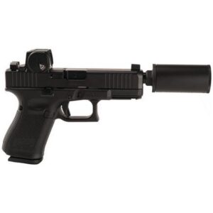 G19 V Hush Puppy 9mm 15rd Magazine (3), Slide Lock, Vortex Defender Enclosed Black Threaded 4.52" Barrel w/HUSH Puppy Suppressor