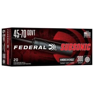 Federal Subsonic Rifle Ammunition .45-70 Govt 300gr SP 1000 fps 20/ct
